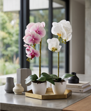 R228001 BASE CON ORQUIDEA 56CM