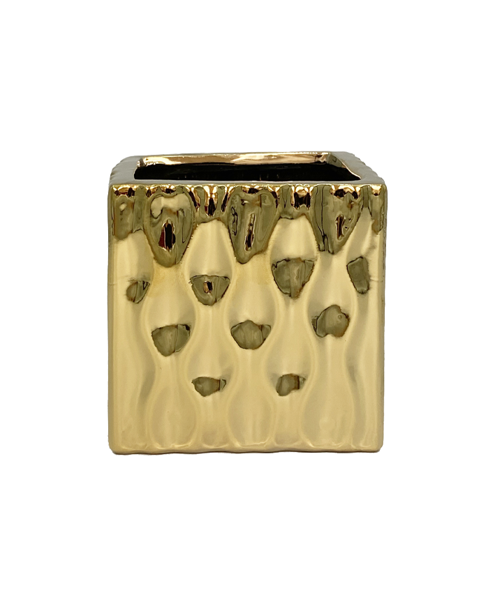 R303016 CERAMICA FLORERO CUBO 10CM