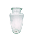 R304040 FLORERO VIDRIO CANTARO RAYADO 21CM