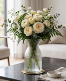 R304041 FLORERO VIDRIO RAYADO 19CM