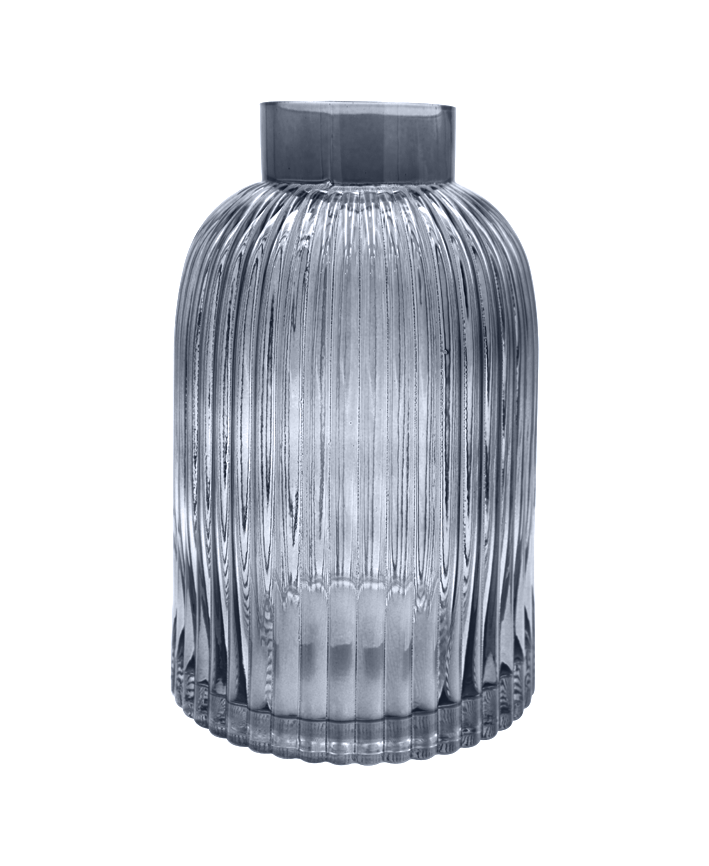 R304408-1 BASE VIDRIO RAYADO 16X25CM HUMO