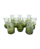 R304508-1 SET BASE VIDRIO CLASICO 10PZ VERDE