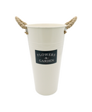 R306033-1 FLORERO METALICO FLOWER  35CM