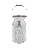 R306036 FLORERO METALICO LECHERO 15X27CM