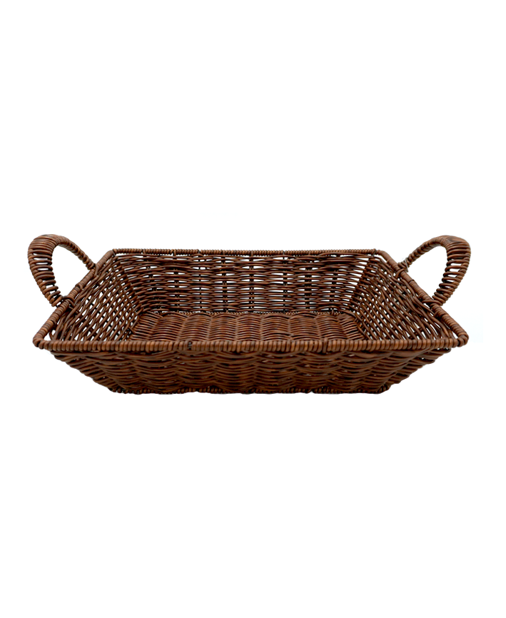 R309004 CHAROLA RECTANGULAR TIPO MIMBRE 33X25X8CM