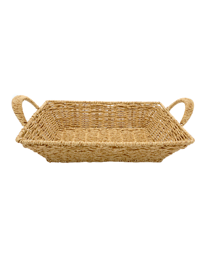 R309004 CHAROLA RECTANGULAR TIPO MIMBRE 33X25X8CM
