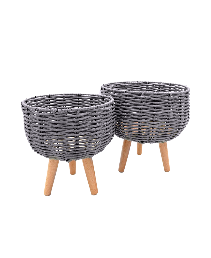 R309101-1 SET MACETAS MIMBRE
