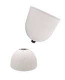 R310207-1 MACETA CON PEDESTAL 40X57CM BLANCO