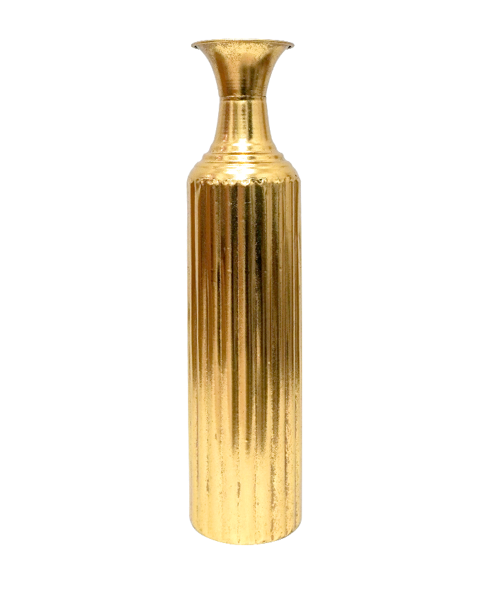 R311003-1 BASE METALICA RAYAS 14X60CM ORO