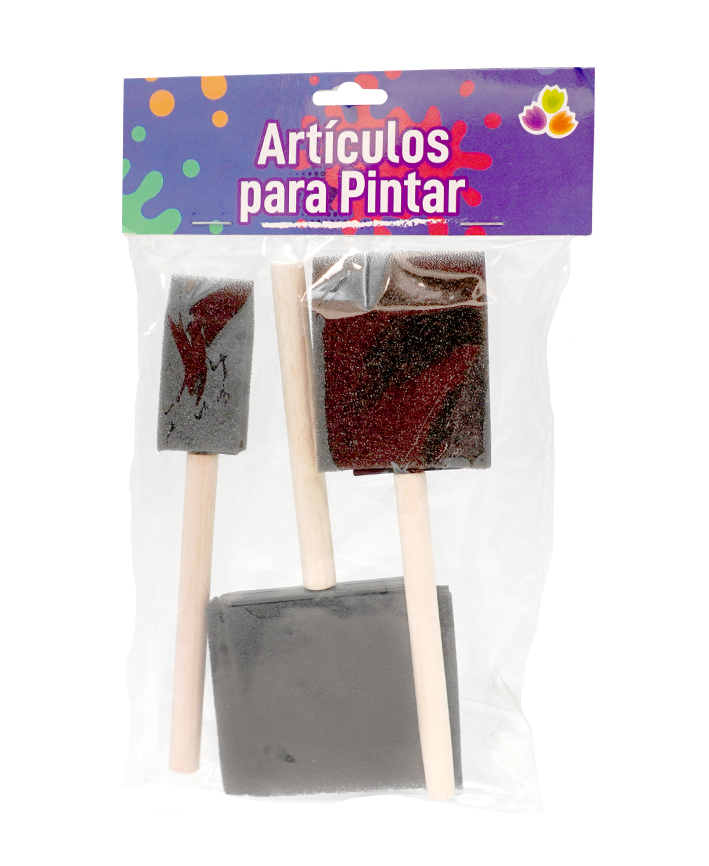 R405005 BROCHA ESPONJA 3 PZS 1" 2" 3"
