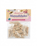 R407004 FIGURA MADERA PINZAS 4.5CM 20PZ