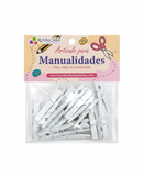 R407004 FIGURA MADERA PINZAS 4.5CM 20PZ