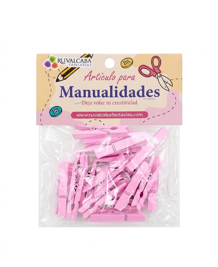 R407004 FIGURA MADERA PINZAS 4.5CM 20PZ