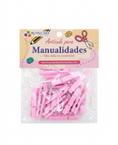 R407004 FIGURA MADERA PINZAS 4.5CM 20PZ