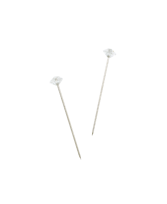 R426101 ALFILERES DIAMANTE P/RAMOS 3.8CM 30PZS