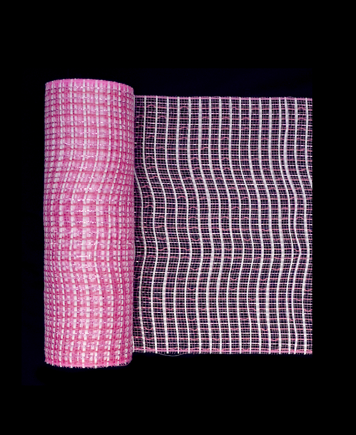 R601218 MALLA CUADROS PASTEL 26CMX10Y