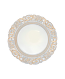 R709007 BAJO PLATO LUIS XV CREMA 35 CMS
