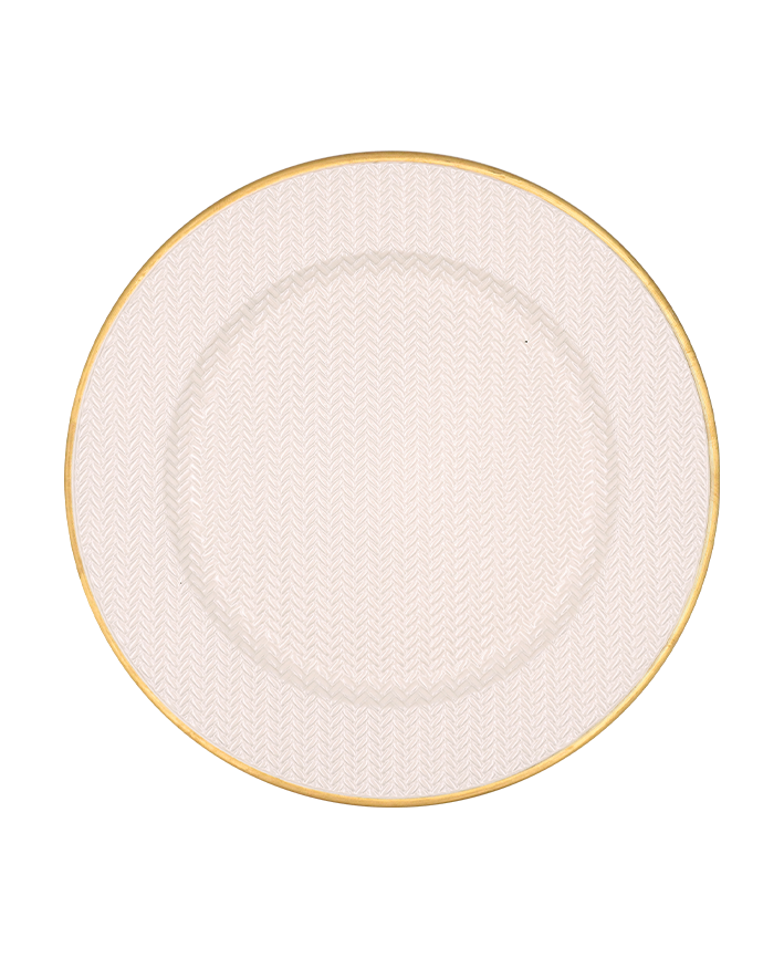 R709054-1 BAJO PLATO TEJIDO 33CM CREMA