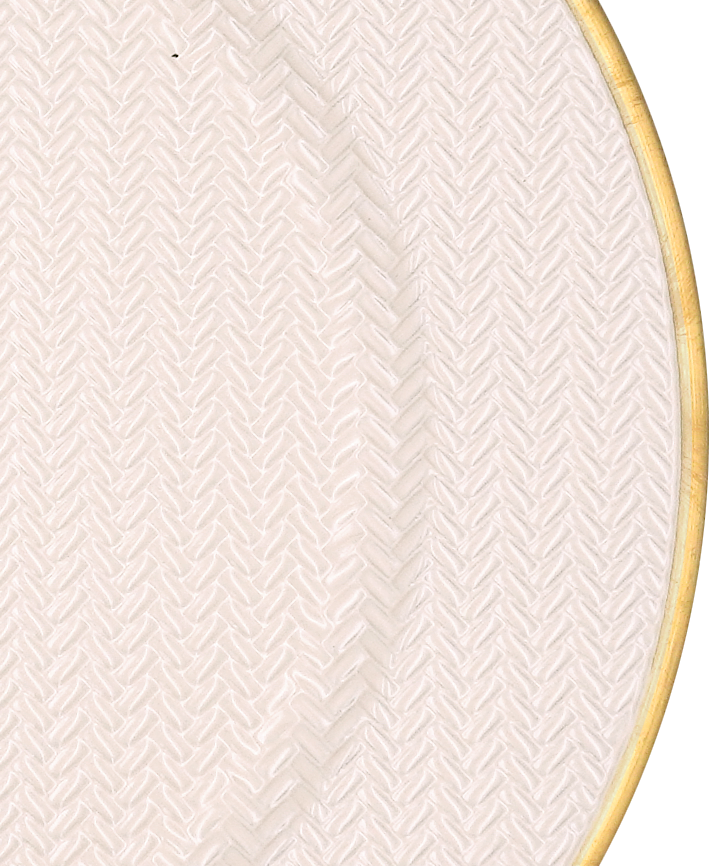 R709054-1 BAJO PLATO TEJIDO 33CM CREMA