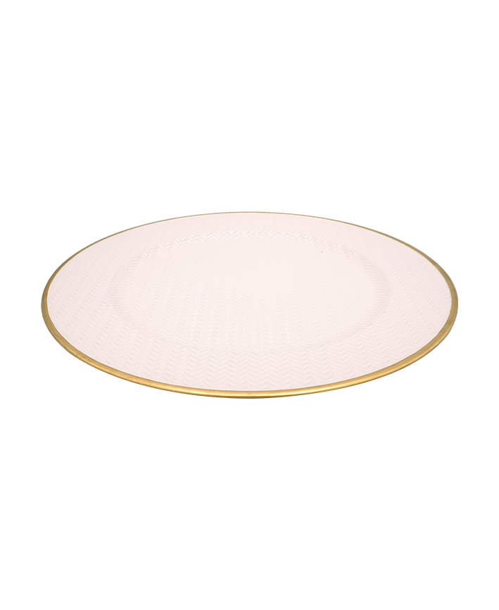 R709054-1 BAJO PLATO TEJIDO 33CM CREMA