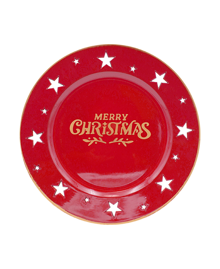 R709151-1 BAJOPLATO MERRY CHRISTMAS 33CM