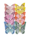 R713204 MARIPOSA DECORATIVA 12PZS COLORES