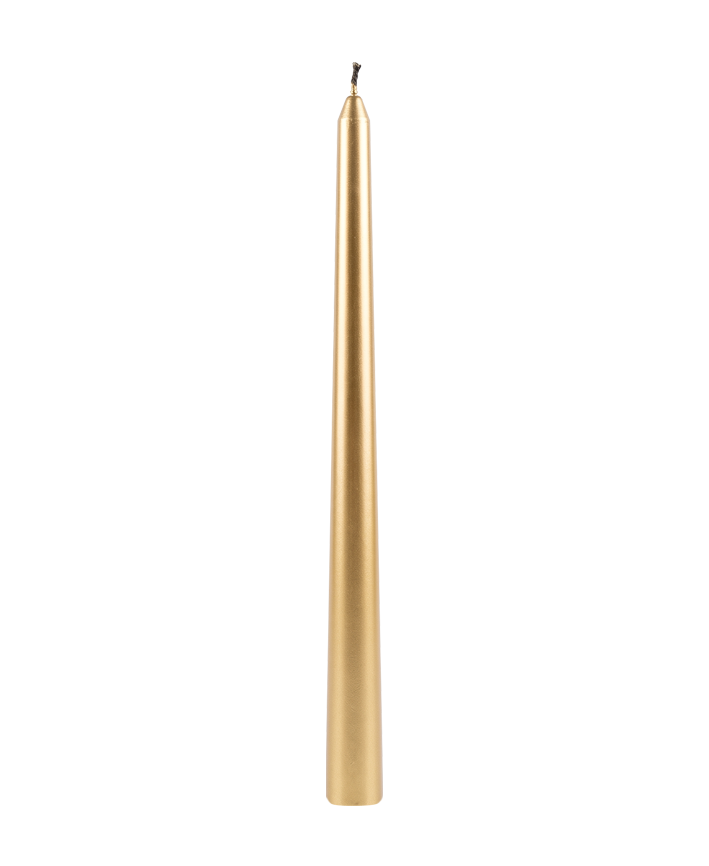 R716308-1 VELA CONICA METALIZADA 30CM 4PZ ORO