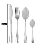 R742006 CUBIERTOS 16 PZS PLATA BRILLANTE