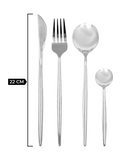 R742026 CUBIERTOS 16 PIEZAS OSLO PLATA