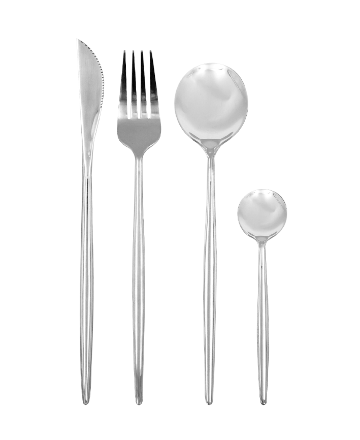 R742026 CUBIERTOS 16 PIEZAS OSLO PLATA