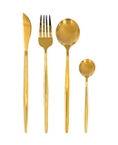 R742027 CUBIERTOS 16 PIEZAS OSLO ORO