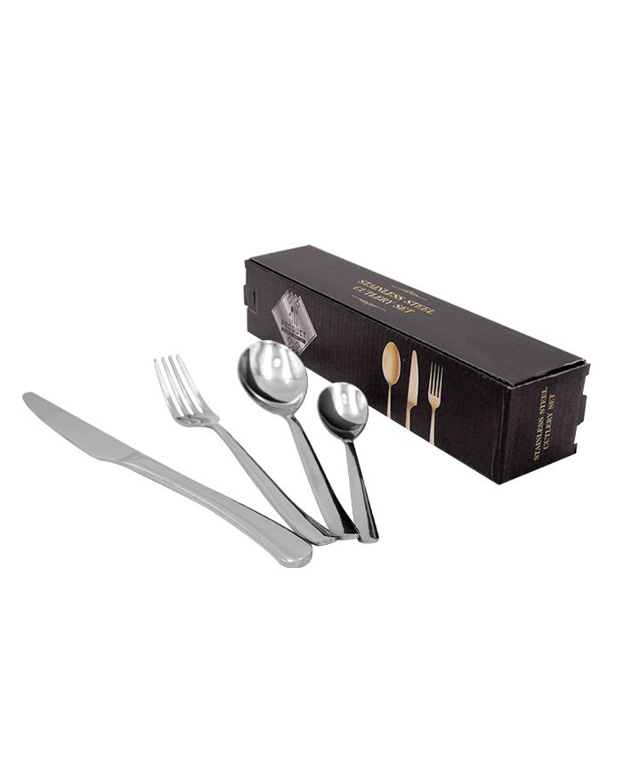 R742052 CUBIERTOS 16 PZS MADRID PLATA BRILLANTE