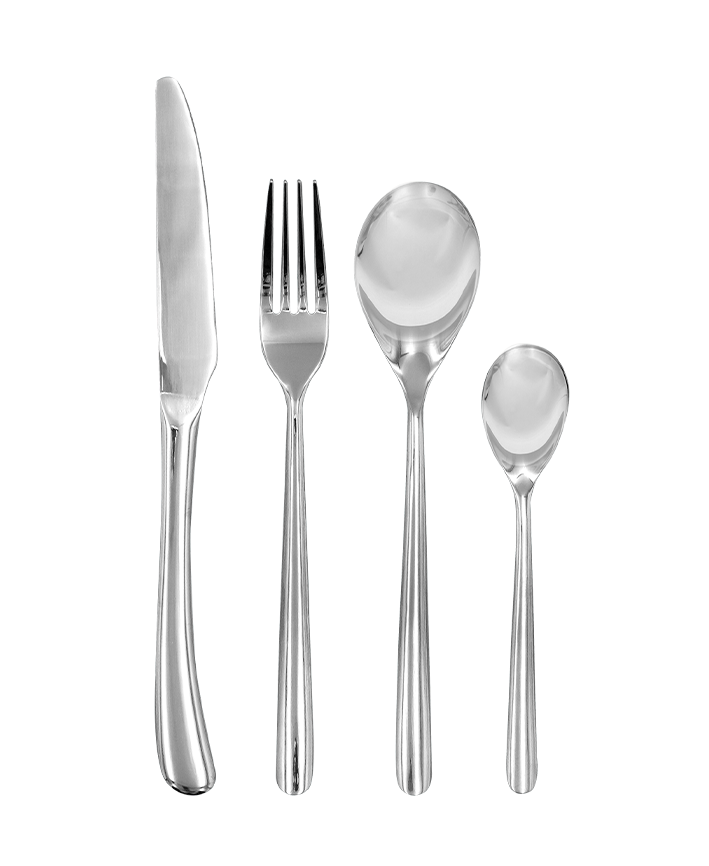 R742052 CUBIERTOS 16 PZS MADRID PLATA BRILLANTE