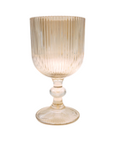 R745007-1 SET DE COPAS  RAYAS 6PZ 8.7 X 16.8 CM TRANSPARENTE