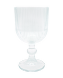 R745007-1 SET DE COPAS  RAYAS 6PZ 8.7 X 16.8 CM TRANSPARENTE