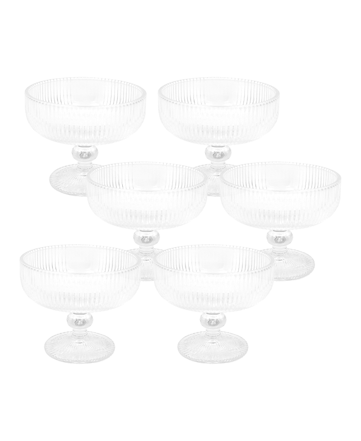 R745407-1 SET DE BOTANERO RAYAS 6PZ 8X12.5CM
