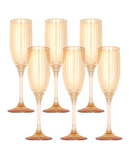 R745608-1 SET DE COPAS ORO 6PZ CHAMPAGNE 190ML 5X22CM