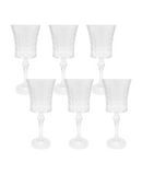 R745609 SET DE COPAS VINO RELIEVE 6PZ 300ML 8X20CM