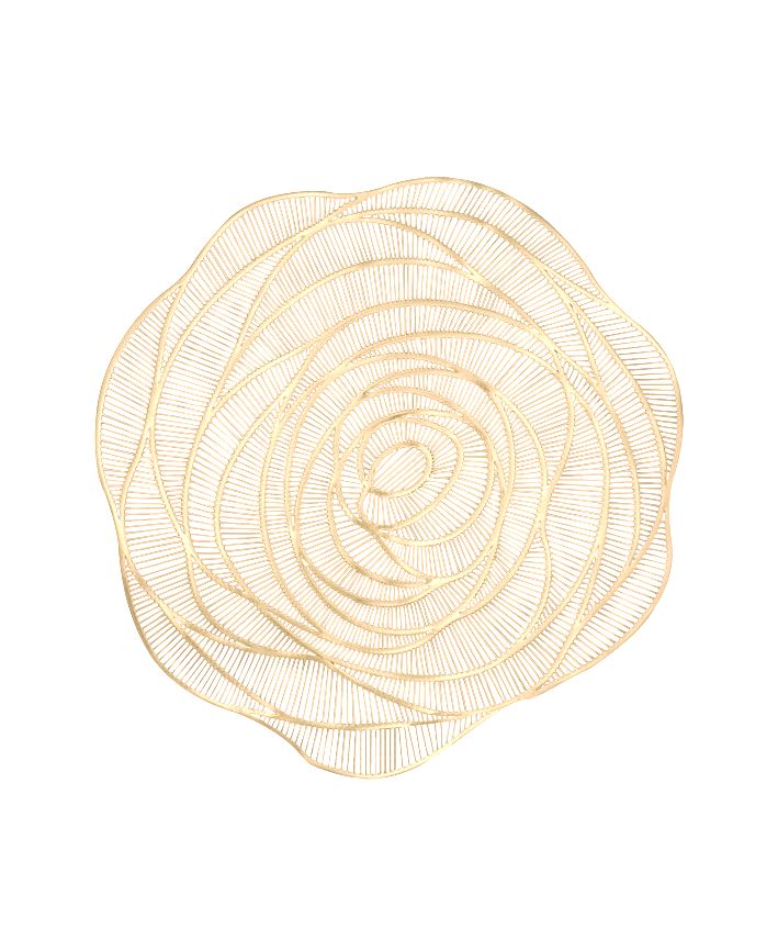 R747008-1 MANTEL IND ROSA 1PZ 38CM ORO