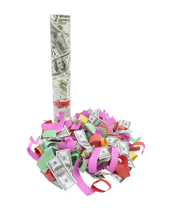 R902009 CAÑON CONFETTI DINERO 30CM