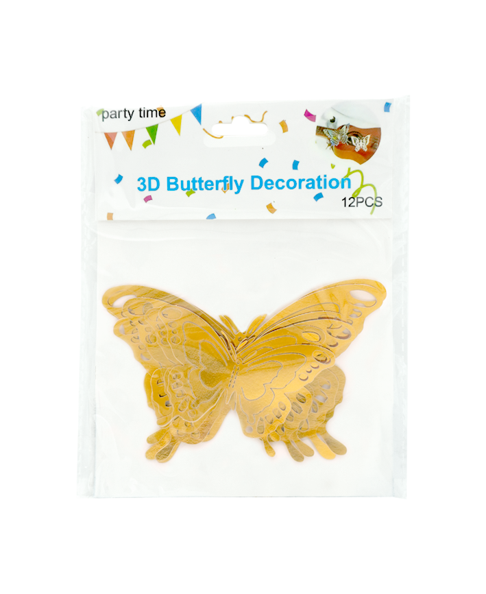 R923101 MARIPOSAS PAPEL OVALOS 12PZS