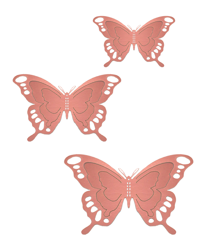 R923101 MARIPOSAS PAPEL OVALOS 12PZS