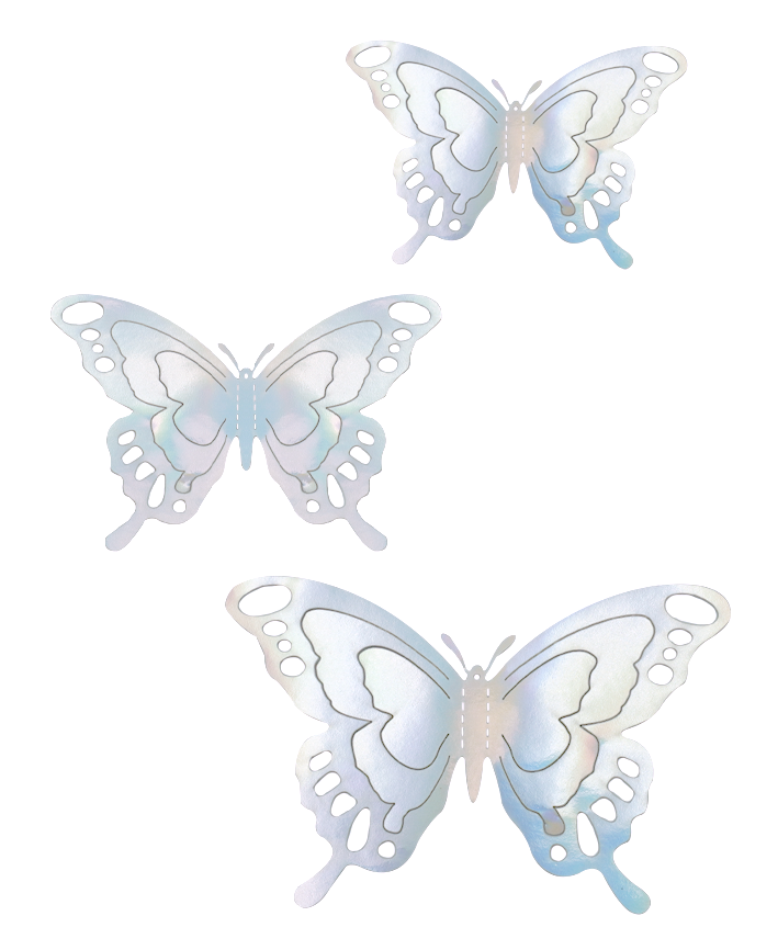 R923101 MARIPOSAS PAPEL OVALOS 12PZS