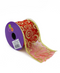 R102102 LISTON NAVIDAD ORGANZA GRECAS FILO MET 6.3 CM X 10 Y