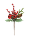 R103036 NAVIDAD PICK CEREZAS PIÑA  23 CM
