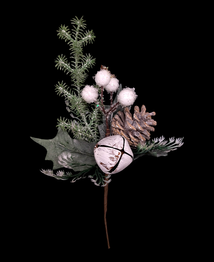 R103048 NAVIDAD PICK CASCABEL ROMERO 25 CM