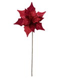 R106302 NAVIDAD VARA FLOR NOCHE BUENA LENTEJUELA 25 CMS PZA