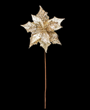 R106302 NAVIDAD VARA FLOR NOCHE BUENA LENTEJUELA 25 CMS PZA