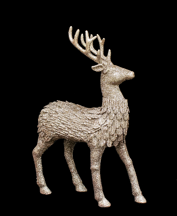 R109006 NAVIDAD RENO METALICO 22 X 31 CMS PZA