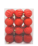 R111203 NAVIDAD ESFERA 8 CMS 4 DISEÑOS PAQ C/24 PZAS